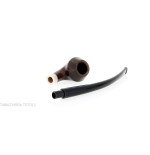 Aldo Velani churchwarden Bent Rhodesian in radica scura - Pipe