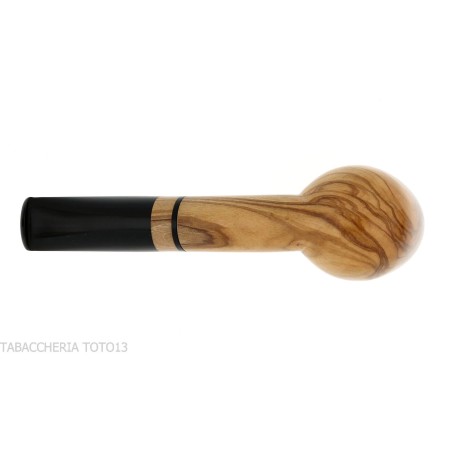 Pipe à tabac Francesco Ganci en forme de billard aux olives naturelles - Pipe Pour le Tabac - Racine naturelle