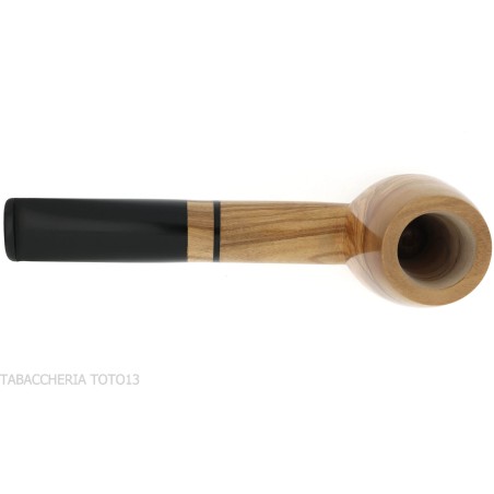Pipe à tabac Francesco Ganci en forme de billard aux olives naturelles - Pipe Pour le Tabac - Racine naturelle