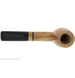 Francesco Ganci's tobacco pipe in natural olive billiard form - Tobacco Pipes - Natural root