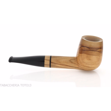 Francesco Gancii pipa forma billiard in ulivo naturale - Pipe