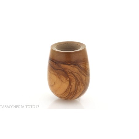Francesco Gancii pipa forma billiard in ulivo naturale - Pipe
