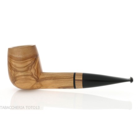 Pipe à tabac Francesco Ganci en forme de billard aux olives naturelles - Pipe Pour le Tabac - Racine naturelle