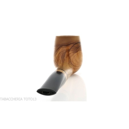 Pipe à tabac Francesco Ganci en forme de billard aux olives naturelles - Pipe Pour le Tabac - Racine naturelle
