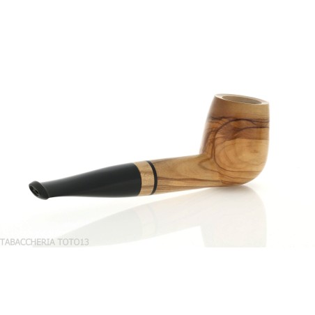 Pipe à tabac Francesco Ganci en forme de billard aux olives naturelles - Pipe Pour le Tabac - Racine naturelle