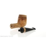 Pipe à tabac Francesco Ganci en forme de billard aux olives naturelles - Pipe Pour le Tabac - Racine naturelle