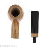Pipe à tabac Francesco Ganci en forme de billard aux olives naturelles - Pipe Pour le Tabac - Racine naturelle