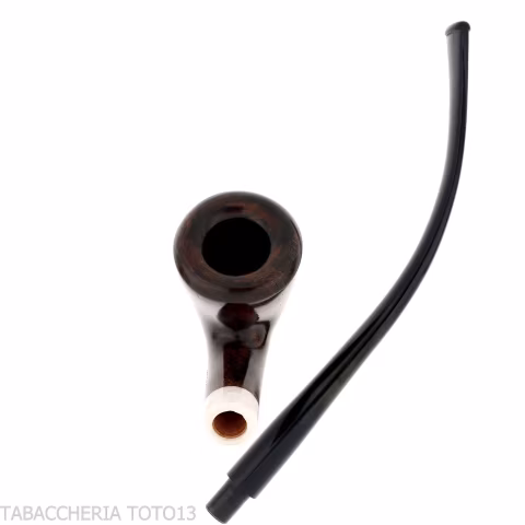 Aldo Velani churchwarden Bent Dublin in radica scura - Pipe