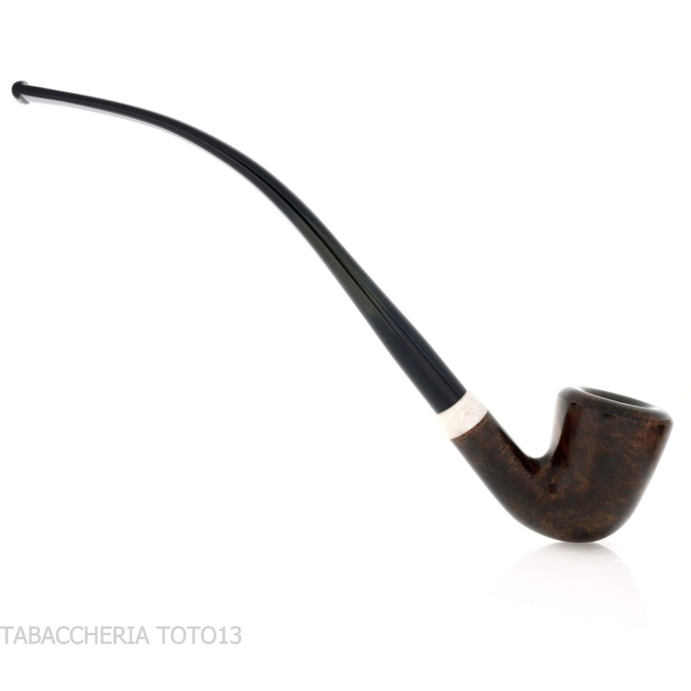 Aldo Velani Churchwarden Dublin gebogener dunkler Dornbusch - Tabakpfeifen
