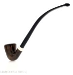 Aldo Velani pipe churchwarden dublin curved dark briar - Tobacco Pipes - Natural root
