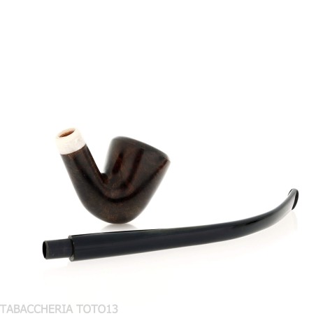 Aldo Velani pipe churchwarden dublin curved dark briar - Tobacco Pipes - Natural root