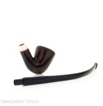Aldo Velani churchwarden Bent Dublin in radica scura - Pipe
