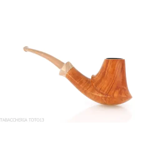 Francesco Ganci pipa de tabaco con forma de volcán en brezo natural. - Pipas de Tabaco