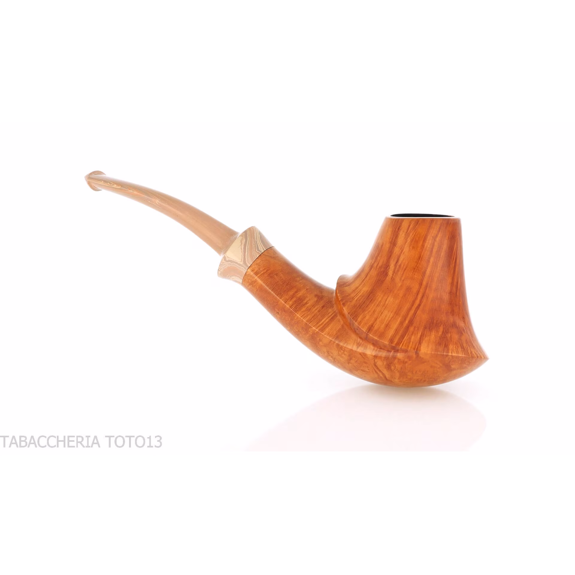 Francesco Ganci pipa forma Vulcano in radica naturale - Pipe