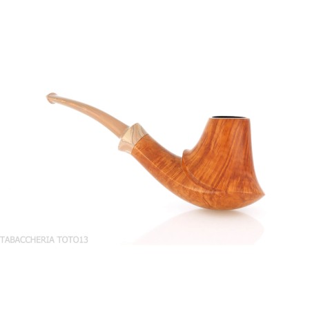 Francesco Ganci pipa de tabaco con forma de volcán en brezo natural. - Pipas de Tabaco