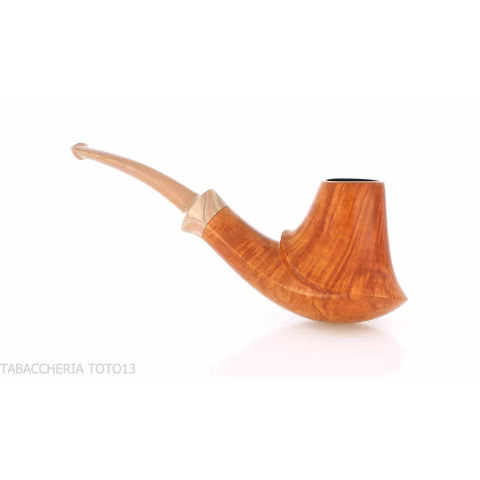 Francesco Ganci pipa forma Vulcano in radica naturale - Pipe