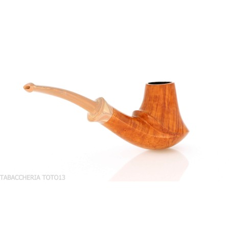 Francesco Ganci pipa de tabaco con forma de volcán en brezo natural. - Pipas de Tabaco