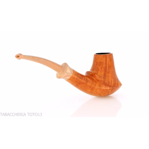 Francesco Ganci pipa forma Vulcano in radica naturale - Pipe