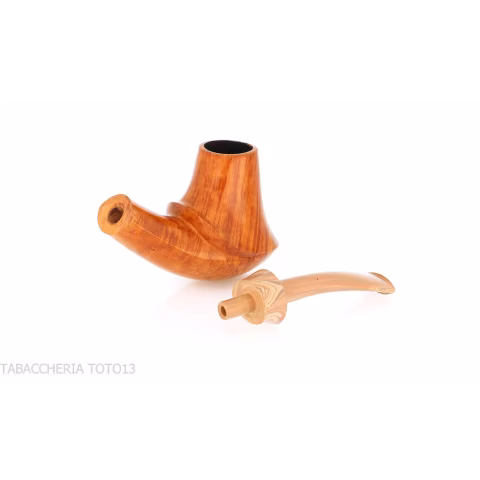 Francesco Ganci pipa forma Vulcano in radica naturale - Pipe