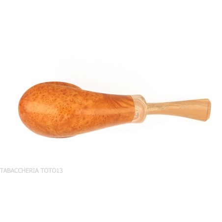 Francesco Ganci pipa de tabaco con forma de volcán en brezo natural. - Pipas de Tabaco