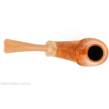 Francesco Ganci pipa de tabaco con forma de volcán en brezo natural. - Pipas de Tabaco