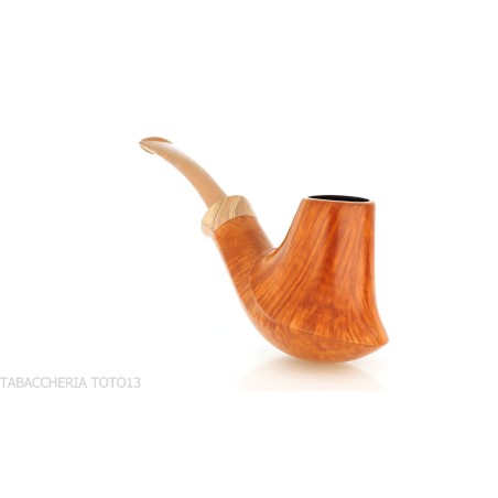 Francesco Ganci pipa de tabaco con forma de volcán en brezo natural. - Pipas de Tabaco