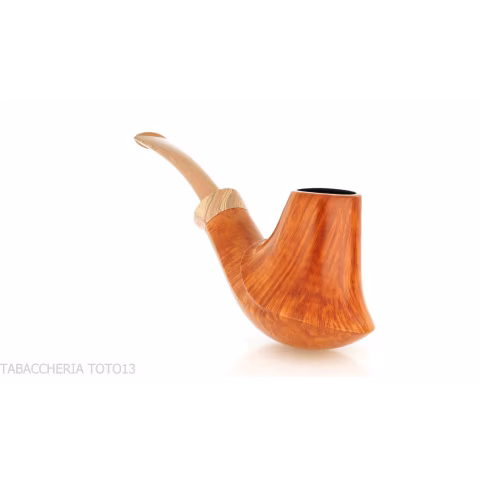Francesco Ganci pipa forma Vulcano in radica naturale - Pipe