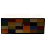 Morici Rialto scatola umidificata per 30 sigari finitura intarsio Arlecchino - Accessori Per Sigari