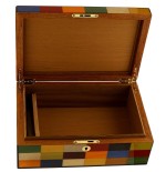 Caja humidificada Morici Rialto para 30 puros con acabado de incrustaciones de Arlequín - Accesorios Del Cigarro