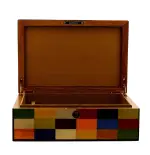 Caja humidificada Morici Rialto para 30 puros con acabado de incrustaciones de Arlequín - Accesorios Del Cigarro