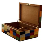Caja humidificada Morici Rialto para 30 puros con acabado de incrustaciones de Arlequín - Accesorios Del Cigarro