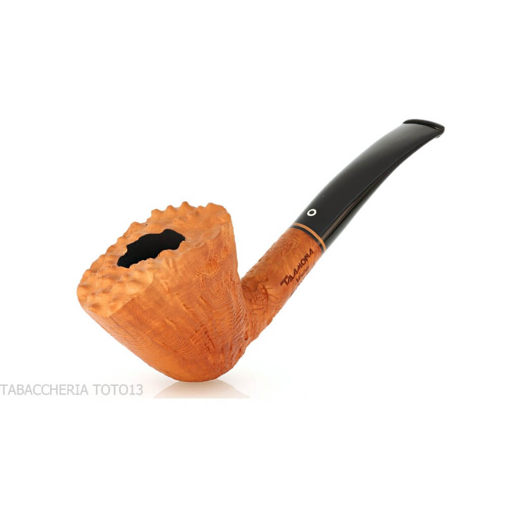 Arbutus unedo tree pipe Dublin shape sandblasted finish - Talamona pipe