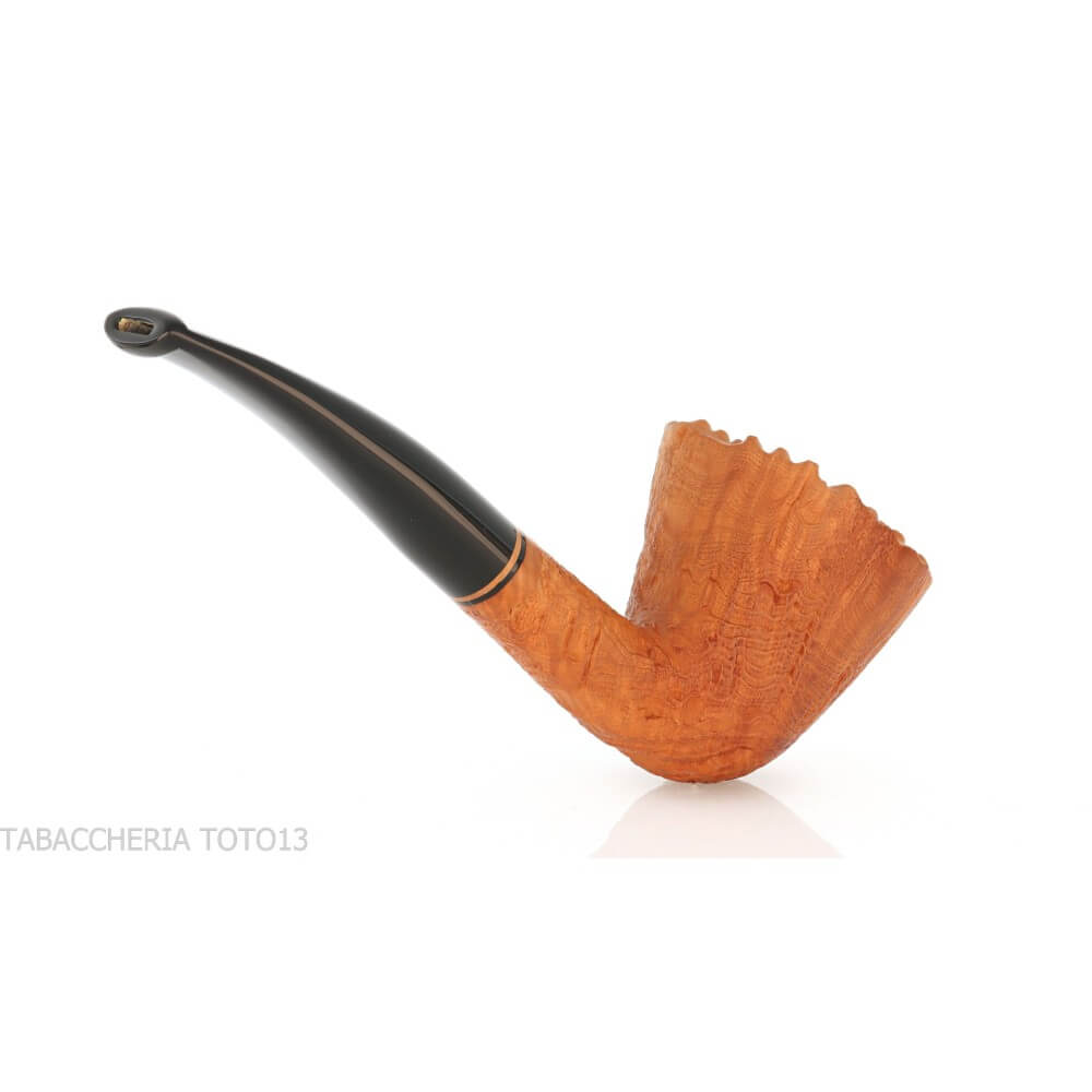 Dublin-förmige Arbutus-Unedo-Pfeife mit sandgestrahltem Bruyère-Finish - Talamona pipe