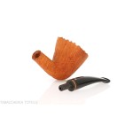 Arbutus unedo tree pipe Dublin shape sandblasted finish - Talamona pipe