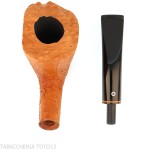 Arbutus unedo tree pipe Dublin shape sandblasted finish - Talamona pipe