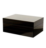 Coffret humidifié Morici Roma pour 40 cigares finition Ebène - Accessoires Cigare - Bois