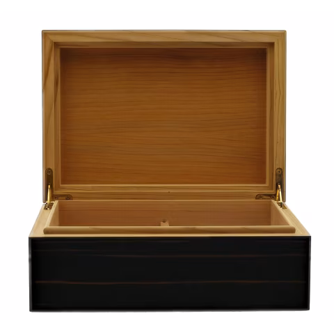 Coffret humidifié Morici Roma pour 40 cigares finition Ebène - Accessoires Cigare - Bois