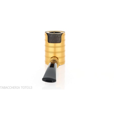 Tsuge Thunderstorm gold G9 tuyau de tabac de pare-brise - Pipe Pour le Tabac - Racine naturelle, Métal