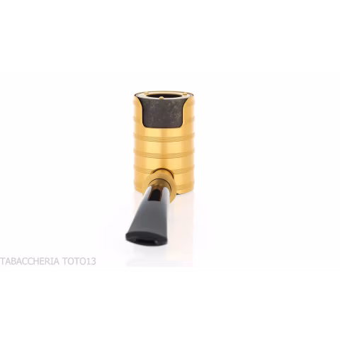 Tsuge Thunderstorm gold G9 windshield tobacco pipe - Tobacco Pipes - Natural root, Metal