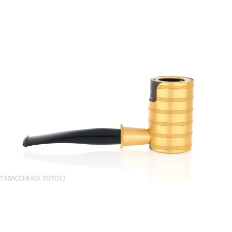 Tsuge Thunderstorm gold G9 Windschutzscheibe Tabakpfeife - Tsuge Pipe