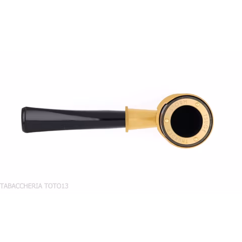 Tsuge Thunderstorm gold G9 windshield tobacco pipe - Tobacco Pipes - Natural root, Metal