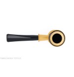 Tsuge Thunderstorm gold G9 windshield tobacco pipe - Tobacco Pipes - Natural root, Metal