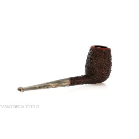 Francesco Ganci pipe à tabac forme billard finition rouille - Pipe Pour le Tabac - Racine naturelle