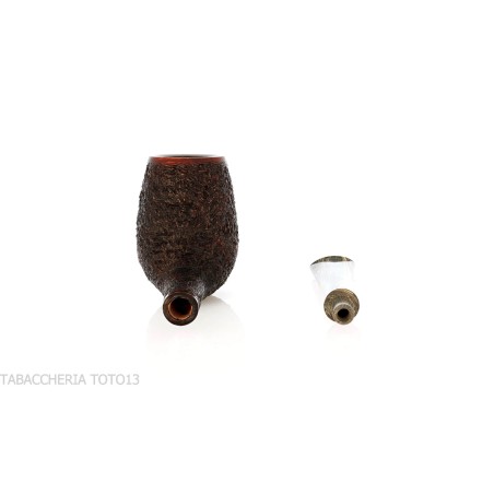 Francesco Ganci pipe à tabac forme billard finition rouille - Pipe Pour le Tabac - Racine naturelle