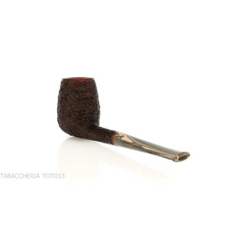 Francesco Ganci pipa forma billiard finitura rusticata - Ganci F. Pipemakers
