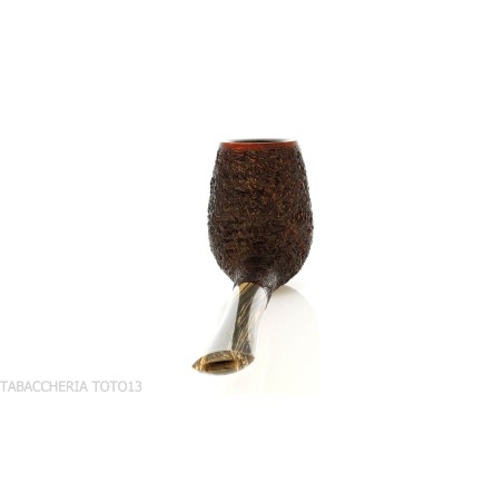 Francesco Ganci pipe à tabac forme billard finition rouille - Pipe Pour le Tabac - Racine naturelle
