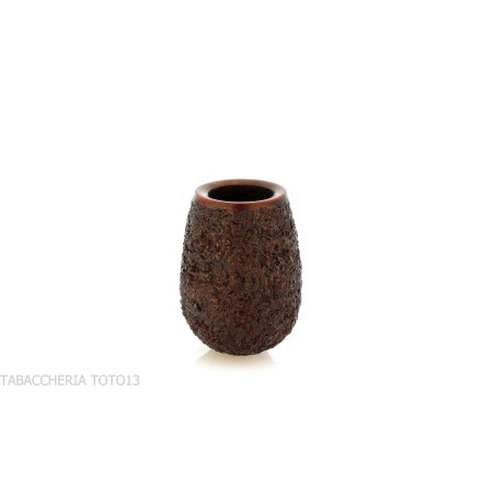 Francesco Ganci pipa de tabaco forma billar acabado rústico - Pipas de Tabaco