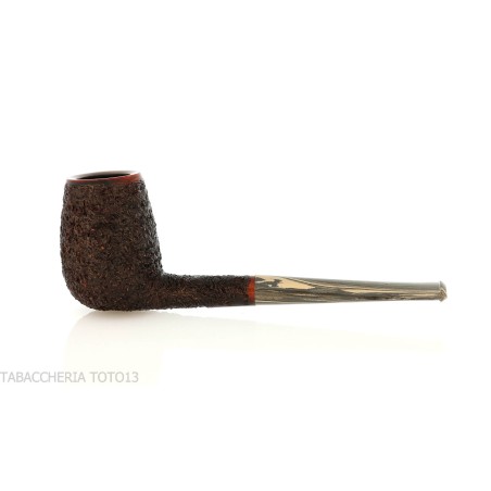Francesco Ganci pipa de tabaco forma billar acabado rústico - Pipas de Tabaco