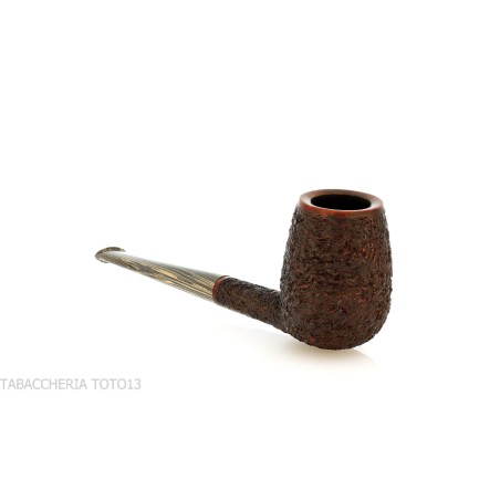 Francesco Ganci pipa de tabaco forma billar acabado rústico - Pipas de Tabaco