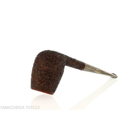 Francesco Ganci pipa de tabaco forma billar acabado rústico - Pipas de Tabaco